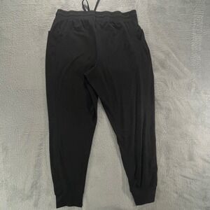 Athletic Works Womens Black Jogger Pants Elastic Waist Drawstring Pockets Size M